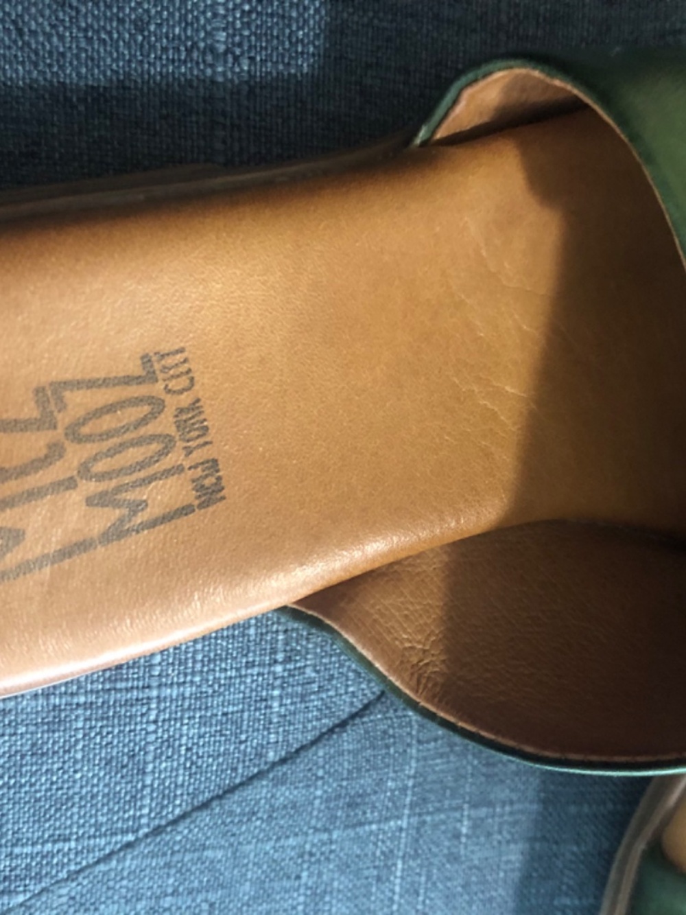 Miz Mooz 39 Delilah leather sandal green - Picture 5 of 7